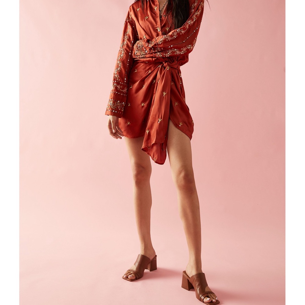 Breakdown Mini Wrap Dress